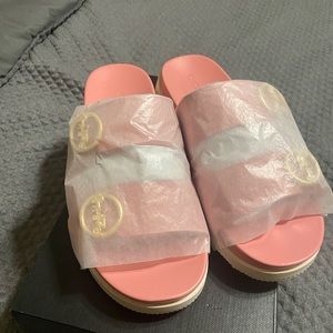 Brand new Coach Gable leather sandals.